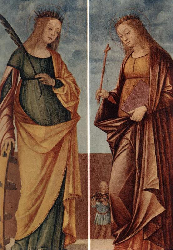 CARPACCIO, Vittore St Catherine of Alexandria and St Veneranda dfg china oil painting image